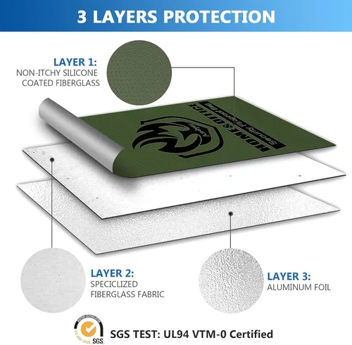 Vista 5 de Bolsa de Documentos Ignífuga Mejorada con Dos Bolsillos (2000℉), andyer 15”x 11” Bolsa de Dinero Ignífuga e Impermeable con Cremallera, Organizador