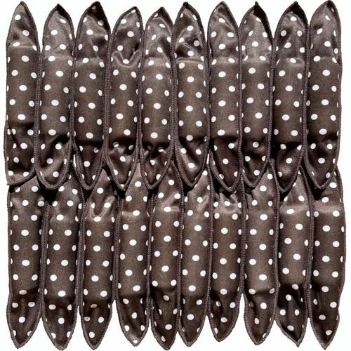Aimin - Rizadores de espuma suave durante la noche con rodillos de esponja de satén para cabello largo, rizos sin calor (20 piezas, negro)