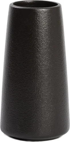 Vista 25 de Jarrón de cerámica beige – Florero neutro de 8 pulgadas para decoración del hogar, jarrón bohemio blanco roto, jarrones crema para flores, jarrones