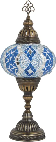 Vista 12 de Lámpara turca de mesa de mosaico para el hogar, lámpara marroquí turca con base de bronce, lámpara de noche Tiffany hecha a mano Lámpara de noche