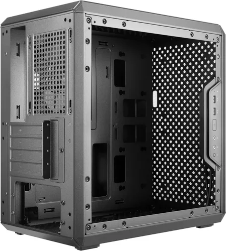Vista 15 de Cooler Master MasterBox Q300L Torre Micro-ATX con filtro de polvo de diseño magnético, panel lateral acrílico transparente, E/S ajustable y flujo
