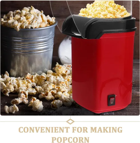 Vista 8 de STOBAZA Electric Hot Air Popcorn Machine for Home Use Oil-free Popcorn Maker with US Plug 110v for Parties and Movie Nights Includes Measuring Cup