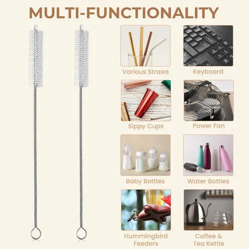 Vista 5 de JIURUN Cepillo de limpieza de hendiduras de cerdas duras, juego de cepillos de limpieza multifuncionales, cepillo limpiador de lechada, cepillos