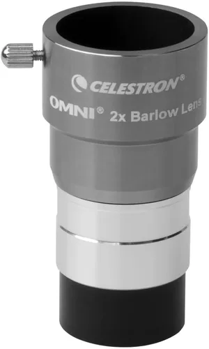 Celestron 93326 Lente Barlow Omni, plateado, 2 x 1,25 pulgadas