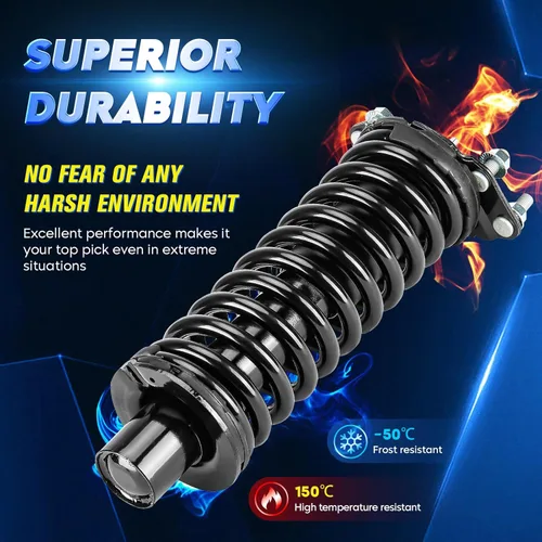 Vista 3 de Conjunto de amortiguador delantero con resorte helicoidal compatible con Jeep Liberty 2002-2012, Dodge Nitro 2007-2011, reemplazo 171577L 171577R