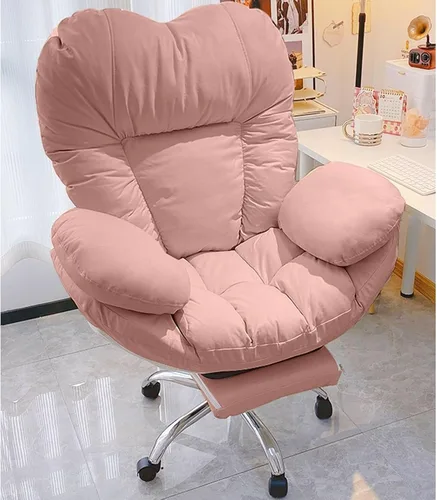 Vista 7 de High Back Desk Chair,Ergonomic Office Chair with Footrest,Heavy Duty Leather High Back Big and Tall Executive Lazy Desk for Working Gaming Lumbar