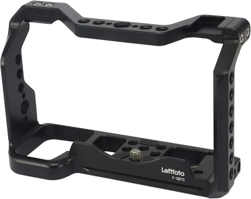 Vista 2 de Jaula completa para cámara Sony Alpha 7C A7C, soporte de extensión para micrófono de relleno, accesorios de filmación, con zapata fría/llave