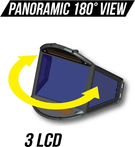 Vista 5 de TGR - Casco de soldadura de oscurecimiento automático con energía solar de 180 vistas, color verdadero