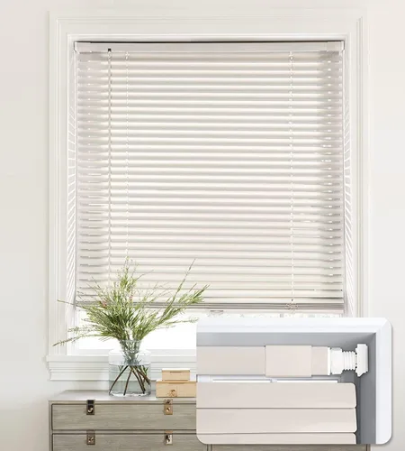 Vista 11 de LazBlinds Mini persianas horizontales de aluminio inalámbricas de 1 pulgada, persianas de filtrado de luz de tamaño personalizado para ventanas
