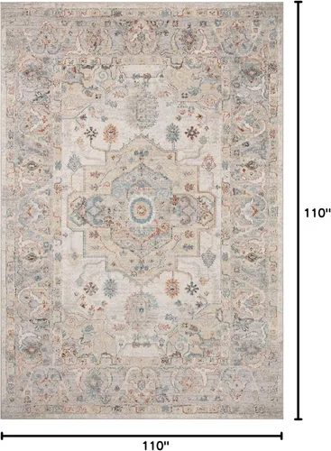 Vista 140 de Loloi Colección Odette ODT-06 - Alfombra de pasillo, 2 pies 7 pulgadas x 10 pies 0 pulgadas, cielo/multi