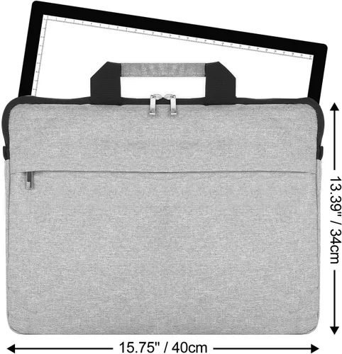 Vista 2 de A4 Almohadilla de luz inalámbrica con batería y estuche, TOHETO Caja de luz para trazar con brillo ajustable, luz LED recargable, tablero de copia