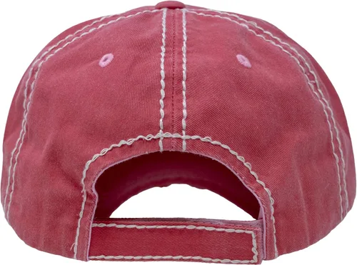 Vista 2 de Gorra de béisbol Funky Junque para mujer, estilo vintage, con parche bordado, con aspecto envejecido, sin estructura