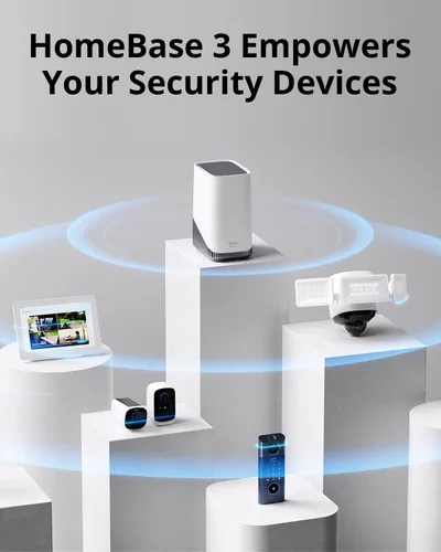 Vista 4 de eufy Security SoloCam S340 con HomeBase 3, cámara de seguridad solar, cámara inalámbrica para exteriores, vigilancia de 360°, sin puntos ciegos