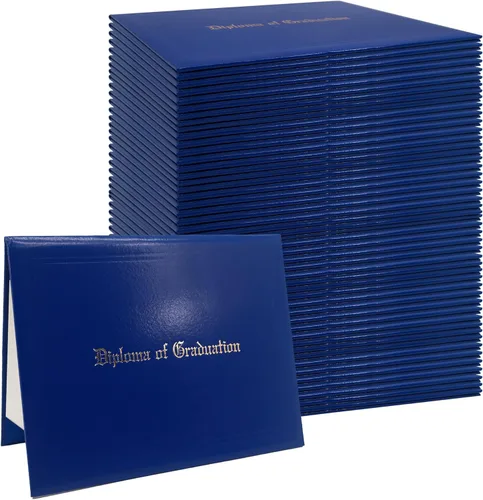 Vista 32 de GraduationMall Cubierta impresa para diploma para certificado 8.5 x 11 pulgadas, color negro, paquete de 1