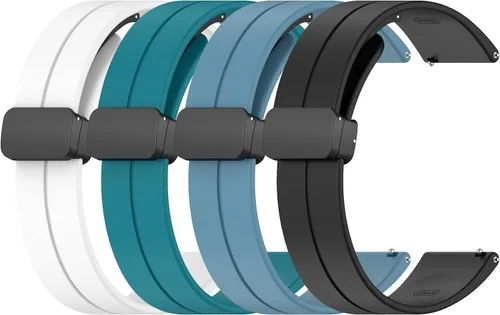 Vista 10 de FitTurn Correa de reloj de 0.866 pulgadas para HUAWEI Watch 4 Pro/Watch 4 3 3pro 2 Pro 2 Ultimate Classic, correa de reloj plegable magnética