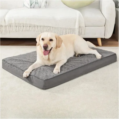 Cama ortopédica para perros grandes y medianos. Cama ortopédica para perros con funda extraíble (35 pulgadas de largo x 22 pulgadas de ancho x 3