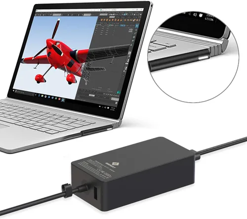 Vista 4 de Cargador adaptador de corriente de 102 W, 15 V 6.33 A, compatible con Surface Book 2 1, Surface Laptop 3 2 1, Surface Pro X Pro 7 Pro 6 Pro 5 Pro 4