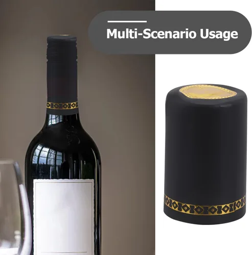 Vista 3 de Cabilock 100 tapas retráctiles para botellas de vino, cápsulas termorretráctiles de PVC, cápsulas de envoltura retráctil de vino para bodegas