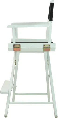 Vista 79 de Casual Home - Silla de director de 24.0 in, marco negro, con lona azul marino, altura de mostrador