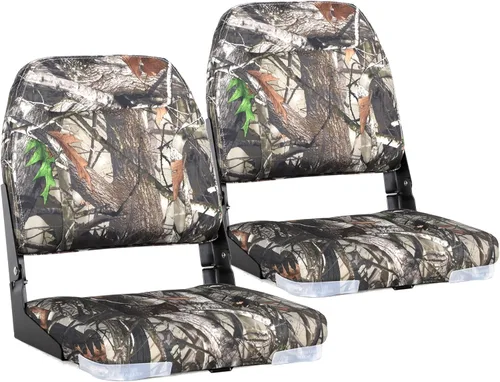 Vista 15 de Asiento plegable marino de respaldo bajo premium, tornillos de acero inoxidable incluidos