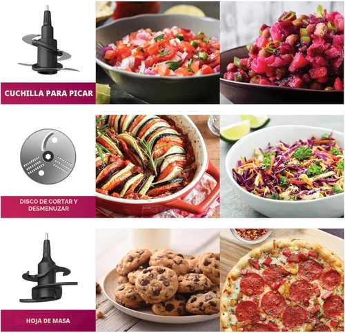 Vista 8 de Ninja procesador de alimentos, Professional Plus, 1000 vatios de potencia pico, 4 funciones para picar, cortar, purés y masa con recipiente