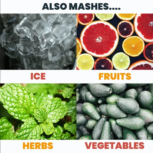 Vista 5 de Muddler de bebidas para cócteles, 8 pulgadas anticuado/menta julep/Mojito Muddler, bartend de acero inoxidable, herramienta de muddler de cocina