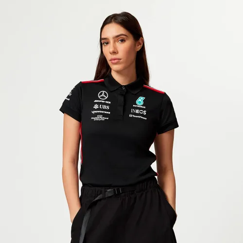 Vista 8 de Mercedes AMG Petronas Polo Team de Fórmula Uno para mujer 2023 Team - Negro - Talla: XXL