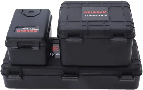 REhobby 3 piezas 1/10 mini caja de herramientas tronco decoración accesorios para 1:10 RC Crawler Car Traxxas Trx4 Axial Scx10 90046 CC01 D90 D110