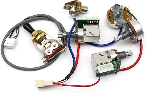 Vista 6 de 1 juego de pastillas ProBucker Alnico Bridge&Neck con arnés de cableado profesional ollas e interruptores de 3 vías para guitarra eléctrica