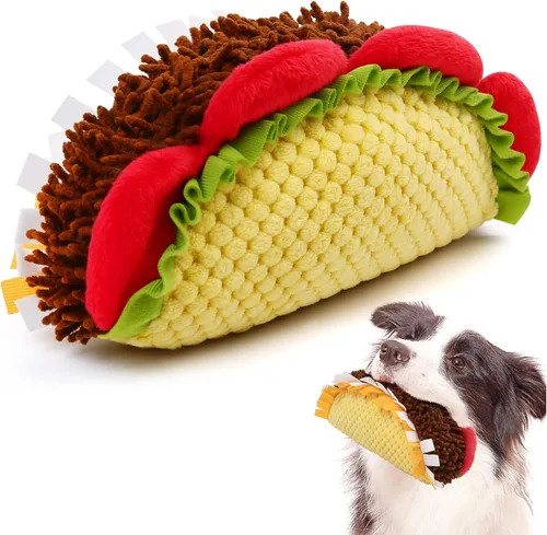 Vista 11 de Prime Pets Juguetes de cumpleaños para perros, paquete de 3, set de juguetes para perros chirriantes y con sonido, juguetes para mascotas