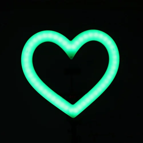 Vista 9 de Luz LED con soporte para trípode, 19 pulgadas, 3200-7000 K, luz de relleno LED regulable con soporte para teléfono, luz RGB USB para selfie