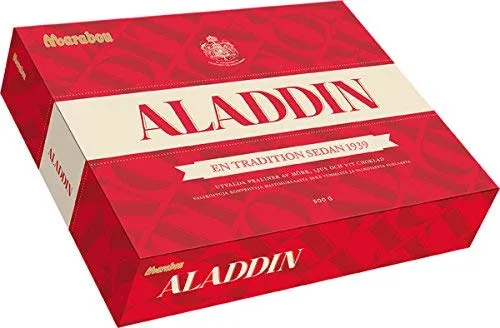 Marabou Aladdin Sueco 6 Cajas de 17.64 oz de Chocolates Praliné, 6.6 lbs Producto de Suecia…