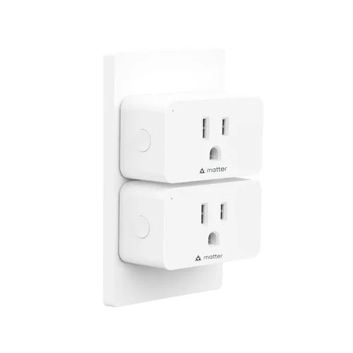 Minoston Matter - Enchufe inteligente, compatible con Alexa, Google Home, Apple Home, SmartThings, Siri, Smart Outlet 15A Max, control remoto de