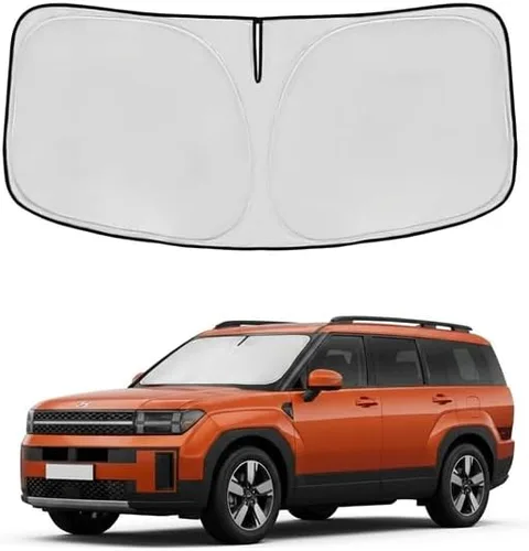 Vista 17 de Parasol para parabrisas Rivian R1S 2022-2024 2025, parasol para ventana frontal, ajuste personalizado, accesorios R1S, visera solar, pantalla
