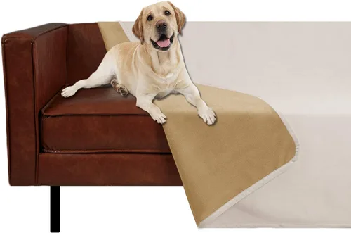 Vista 18 de Ameritex - Manta reversible para mascotas, terciopelo 100 % impermeable súper suave para sofá y cama.