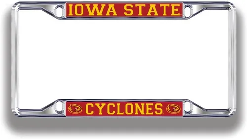 Vista 12 de Marco de matrícula de la NCAA, plateado