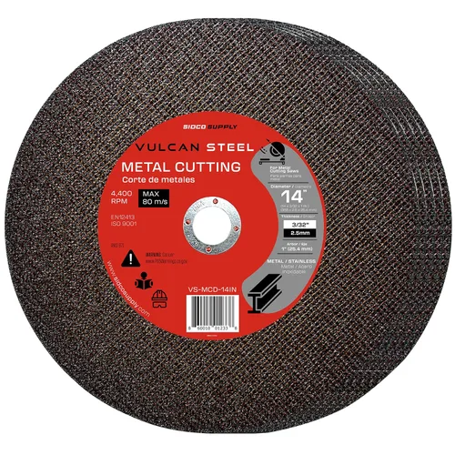 Rueda de corte de 14 pulgadas, corte suave de precisión, hojas de sierra abrasivas, óxido de aluminio, rueda de corte de metal, rueda de sierra de