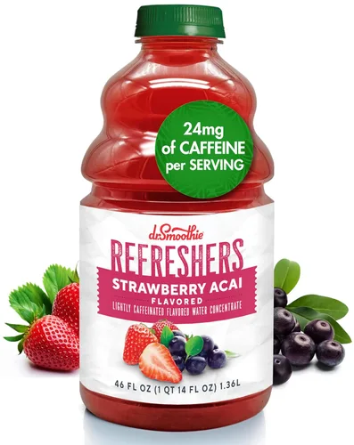 Vista 6 de Dr. Smoothie Refreshers Blood Orange Coconut Ginger – Hecho con jugo de fruta real – Concentrado de bebida, sin colores artificiales, estable