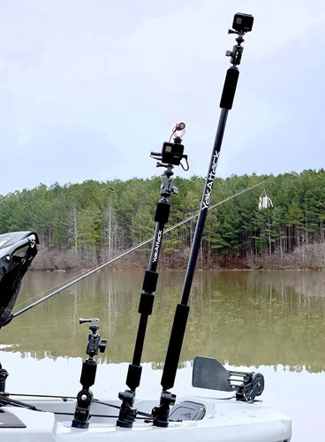 Vista 7 de YakAttack PanFish Portrait Pro - Soporte para cámara Montaje en pista de 11.5 pulgadas con base LockNLoad Compatible con GoPro y 1/4-20 Diseño