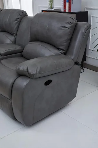 Vista 137 de Betsy Furniture 8018 - Juego de sillón reclinable de cuero reconstituido, para sala, sofá reclinable, sofá de dos piezas y sillón de cuero