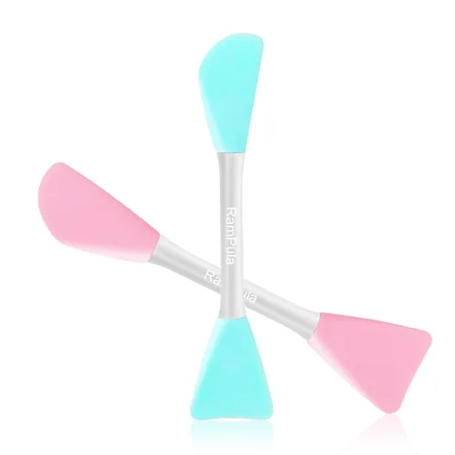 RamPula Cepillo de silicona para máscara facial, cepillo aplicador de máscara de barro facial flexible para aplicar máscara facial, máscara de