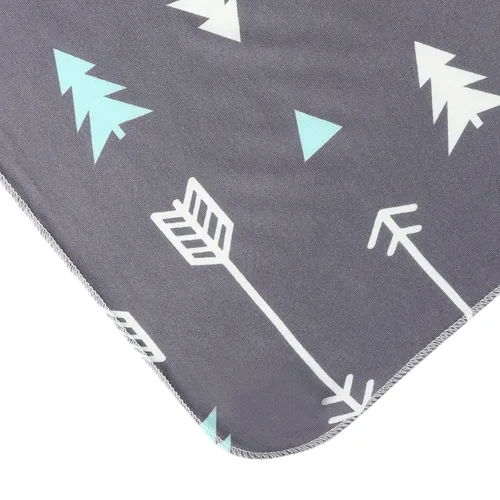 Vista 7 de Galabloomer Manta Envolvente para Recién Nacido con Conjunto de Gorro Bebé Niño Manta de Recepción Gris con Flechas Negro