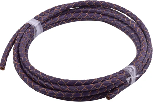 Vista 37 de KONMAY - Cordón de cuero trenzado genuino de 5 yardas, 3.0mm, marrón antiguo, redondo, para cuerda de bolo