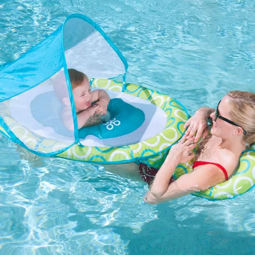 Vista 2 de SwimWays Baby Spring Float Mommy and Me with Canopy