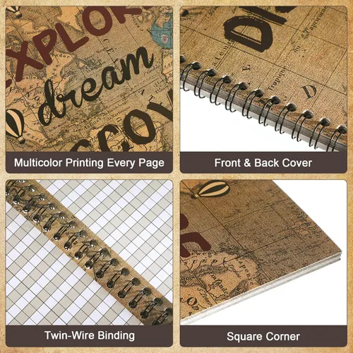 Vista 4 de Faccito Libro de registro de profesores de 8.3 x 11 pulgadas, libro de grado 2026, registro de asistencia sin fecha, lista de estudiantes