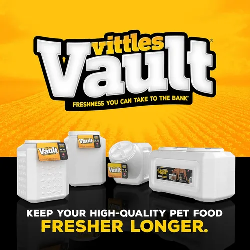 Vista 5 de Gamma2 Vittles Vault Contenedor de almacenamiento de alimentos para perros, hasta 10 libras, almacenamiento de alimentos secos para mascotas