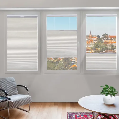 Vista 11 de Tonature Persianas Celulares de Tamaño Personalizado para Ventanas Cortinas Blackout sin Cordón Persianas Enrollables Protección UV Aislamiento