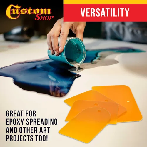 Vista 5 de Custom Shop Herramientas Esparcidoras de Relleno de Carrocería de Plástico de 4, 5 y 6 Pulgadas (Paquete de 24) para Rellenos de Carrocería
