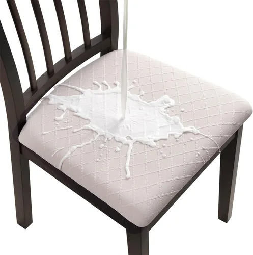 Vista 32 de Fuloon Fundas elásticas para asiento de silla, 2 PCS, extraíbles y lavables, fundas para sillas de comedor, antipolvo, fundas deslizantes de cojín