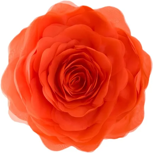 Vista 17 de JWH Fundas de almohada estéticas decorativas con diseño de flores, fundas de almohada redondas hechas a mano para dormitorio, cama, sofá, sala